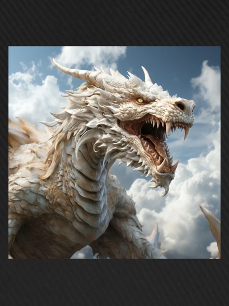Weißer Drache