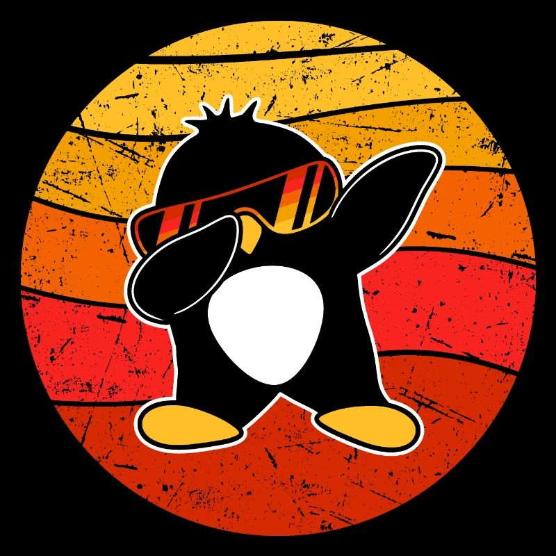 Funny Dabbing Penguin Cool Dab Dance Dance Pose