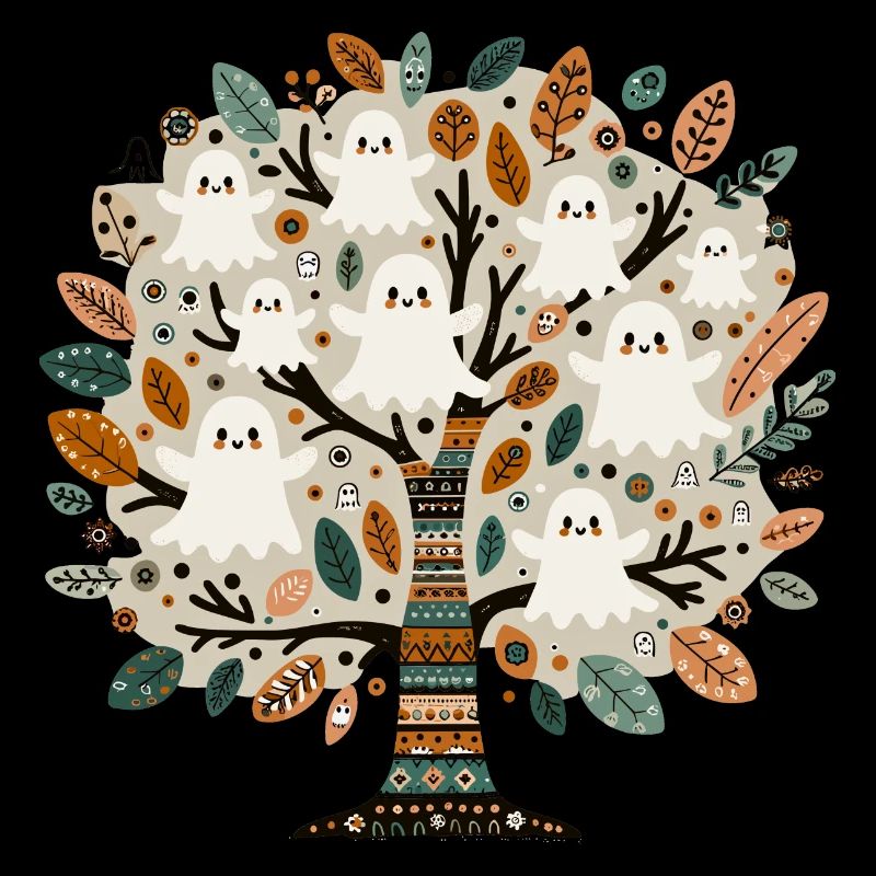 Boho Ghost Tree T-Shirt