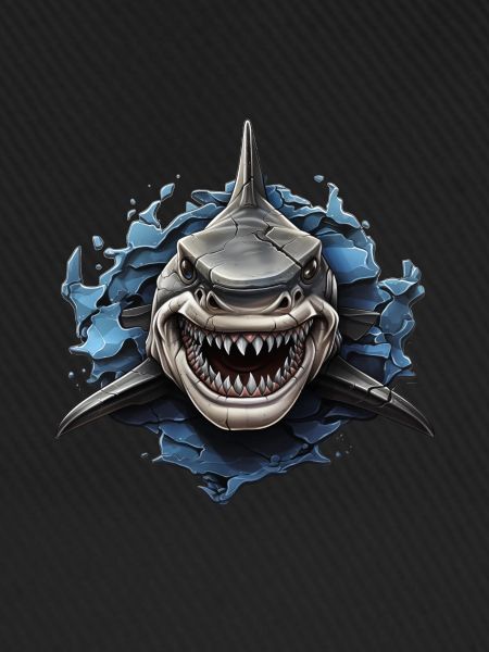 Design de requin cool
