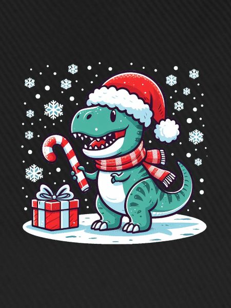 Christmas T-Rex