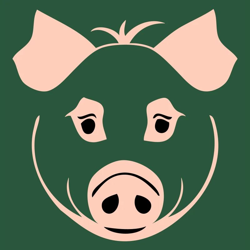 Schwein im Comic Stil