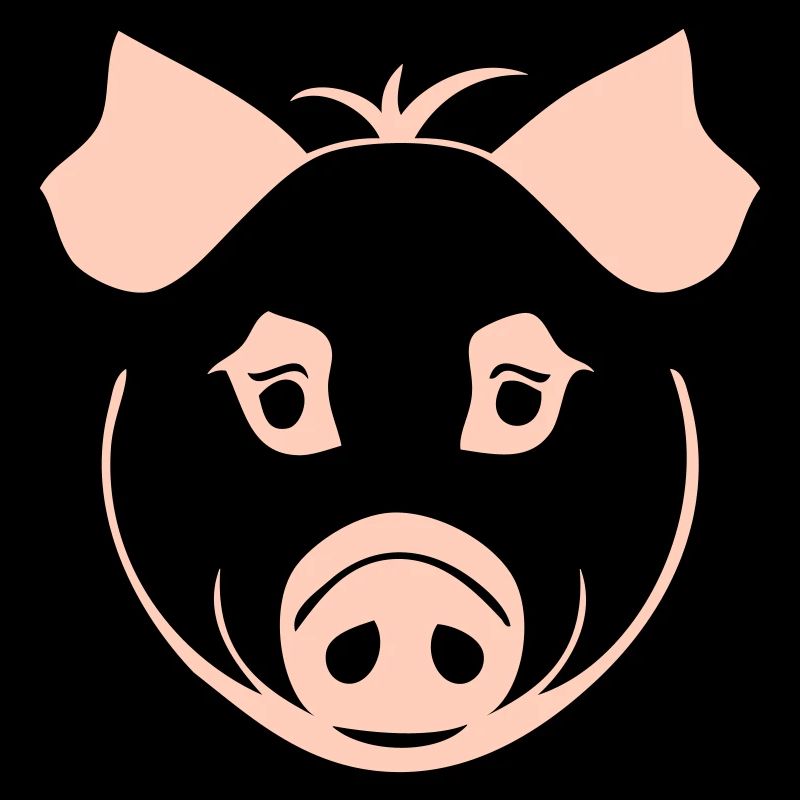 Schwein im Comic Stil