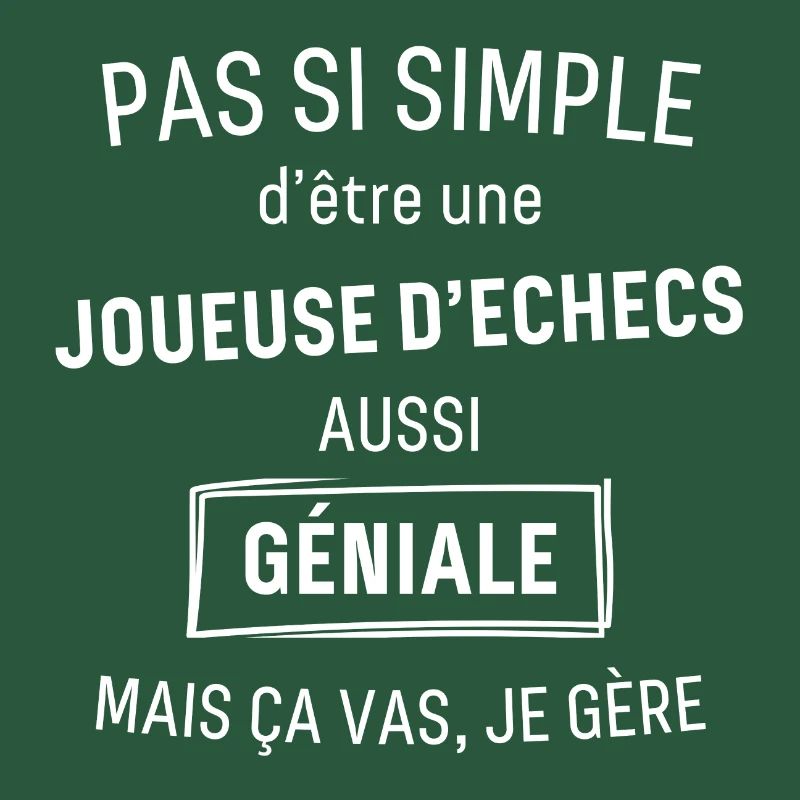 Joueuse d echecs GÉNIALE