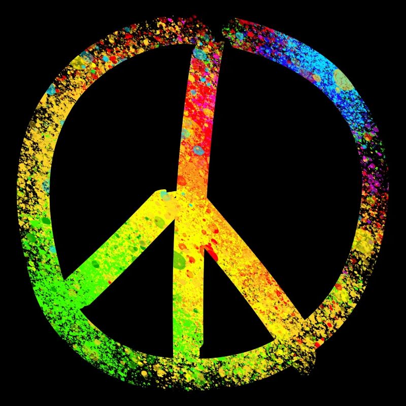peace sign rainbow 02
