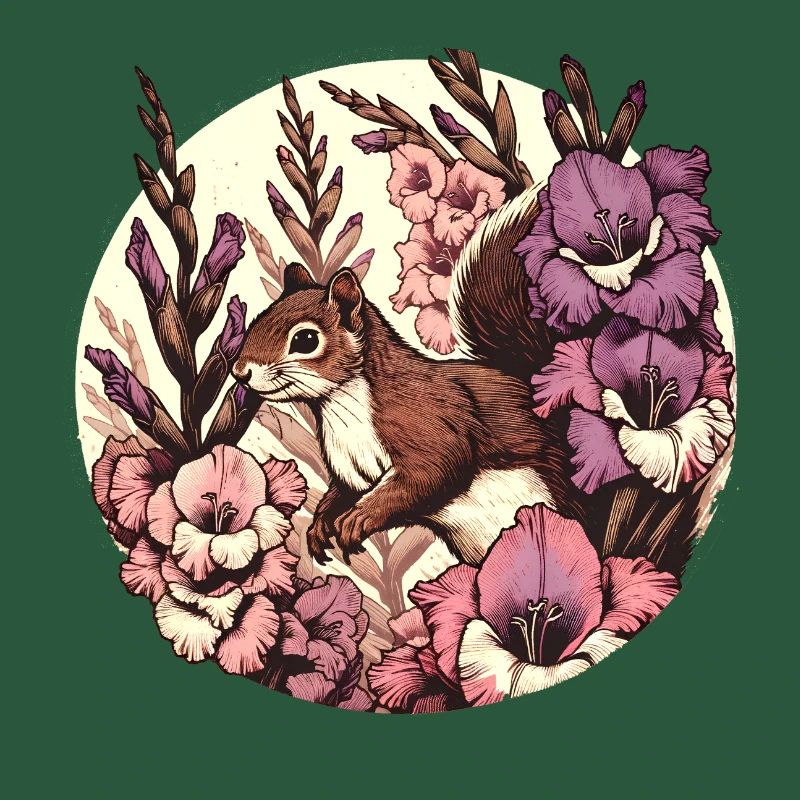 Gladiolen-Eichhörnchen