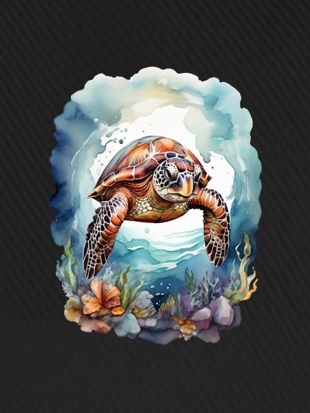 Sea's turtle under water