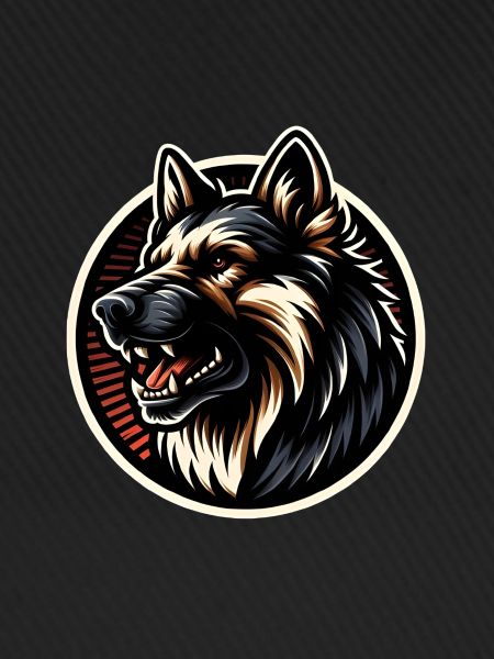 German Shepherd Cool Logo