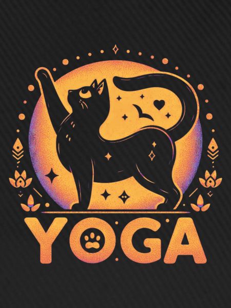 Cat practice yoga