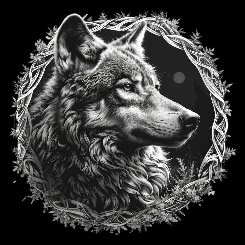 Wolf Wikinger Kelten Fenriswolf Fenris