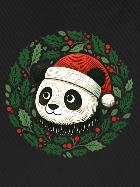 Christmas Panda Bear