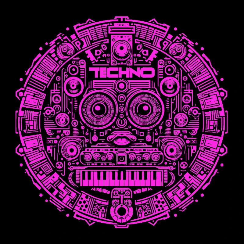 Techno Music Logo