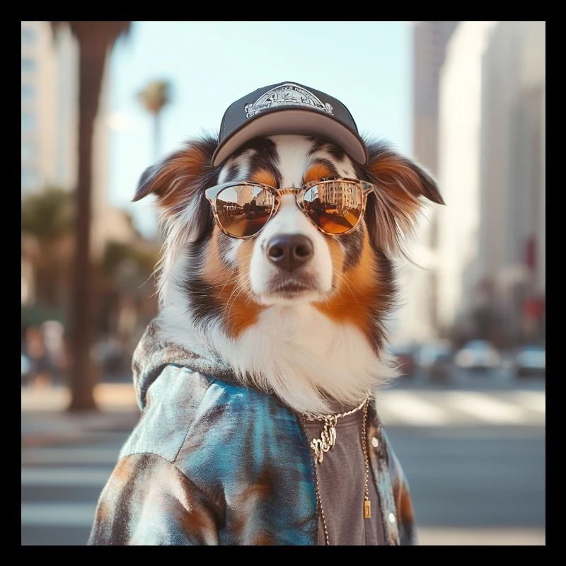 Dog LA hipster