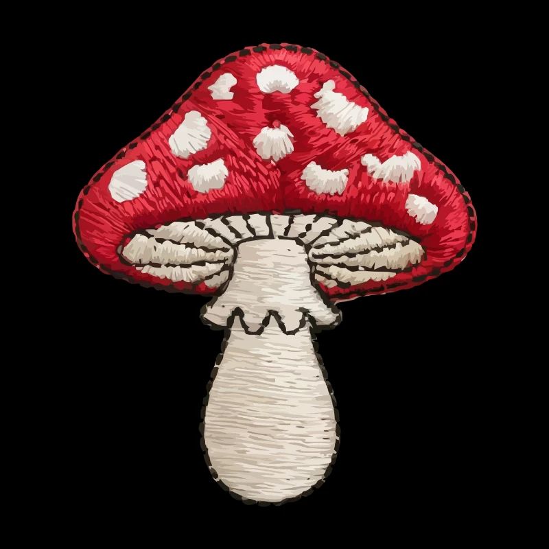 Gestickter Pilz