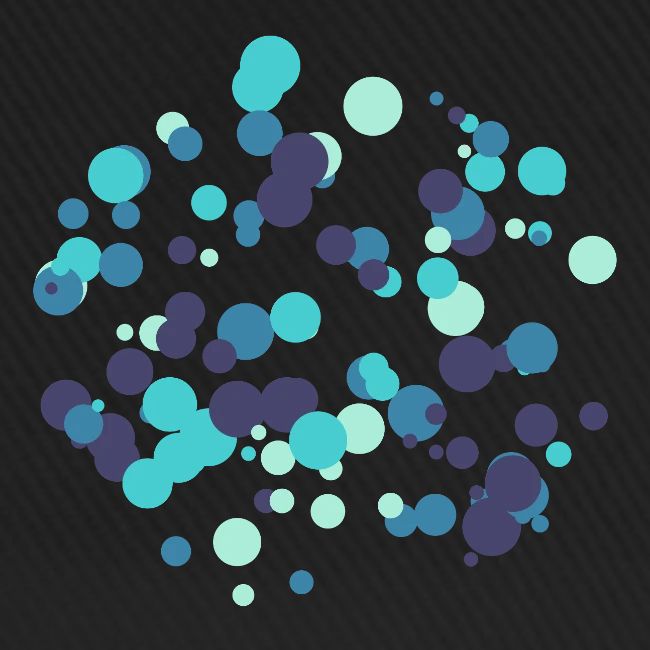 Motif cercles abstraits