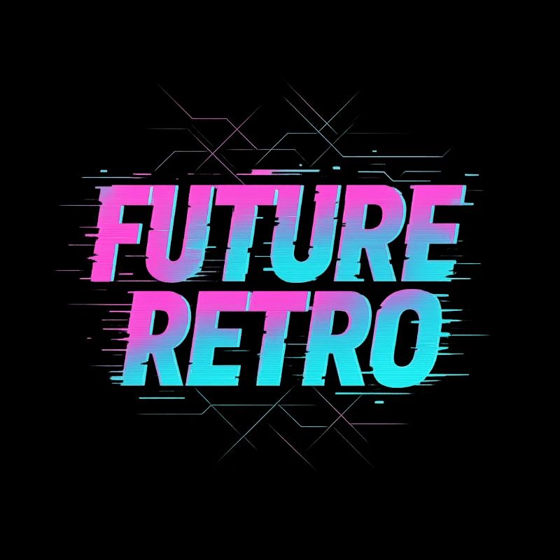 Glitchwave Retro Future – Y2K Neon Pixel Art