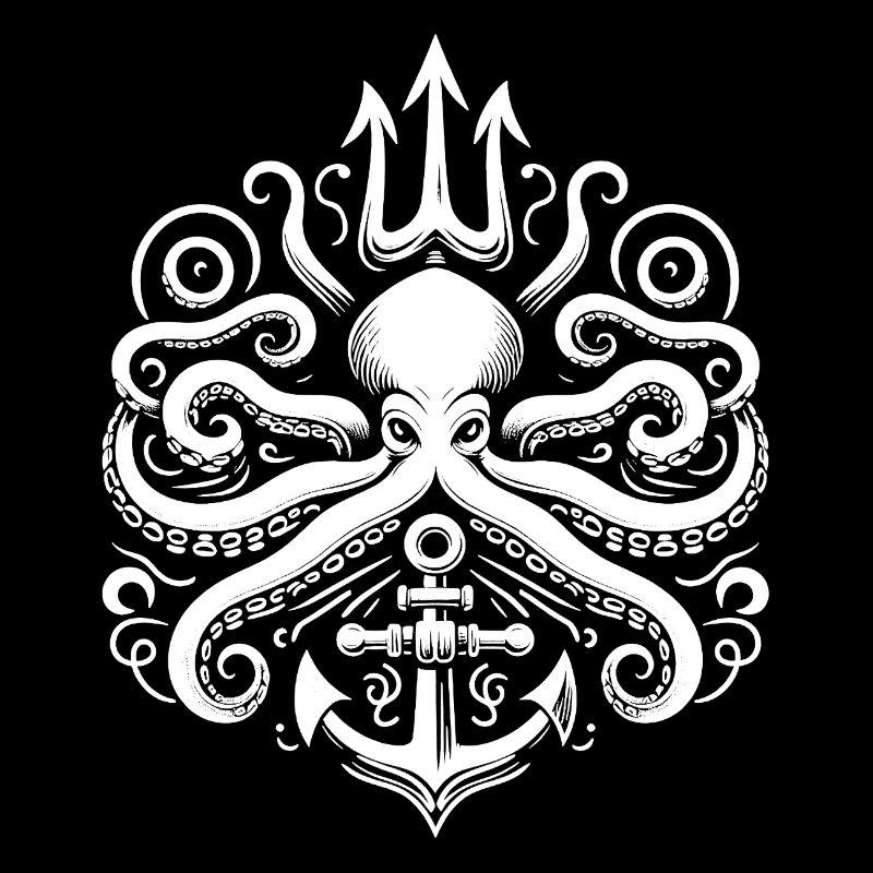Logo du trident de pieuvre
