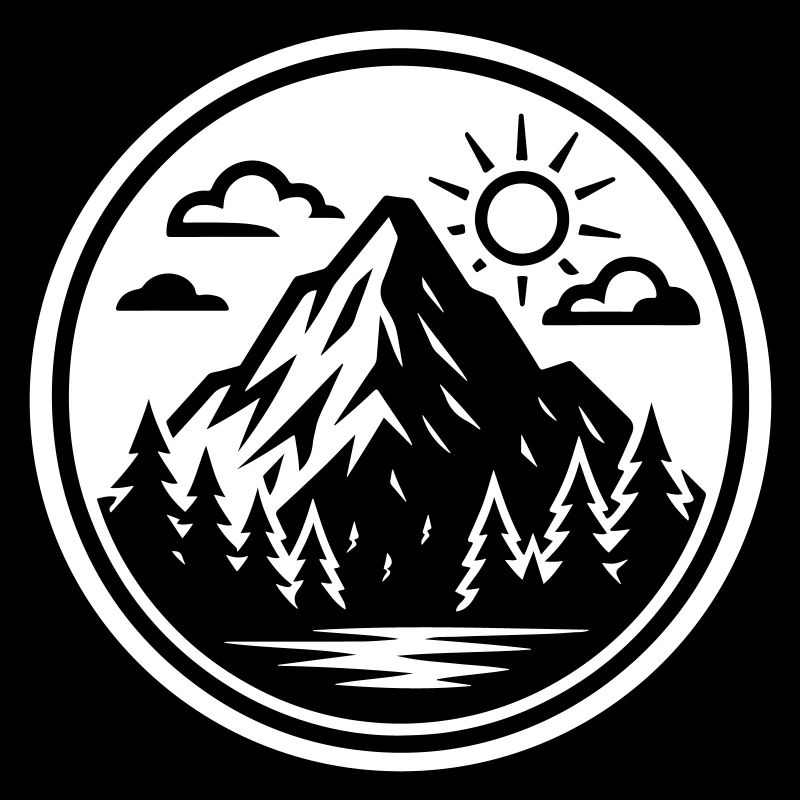 Mountains Nature Logo