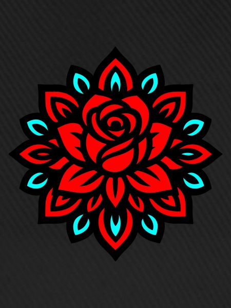 Rose Mandala Flower