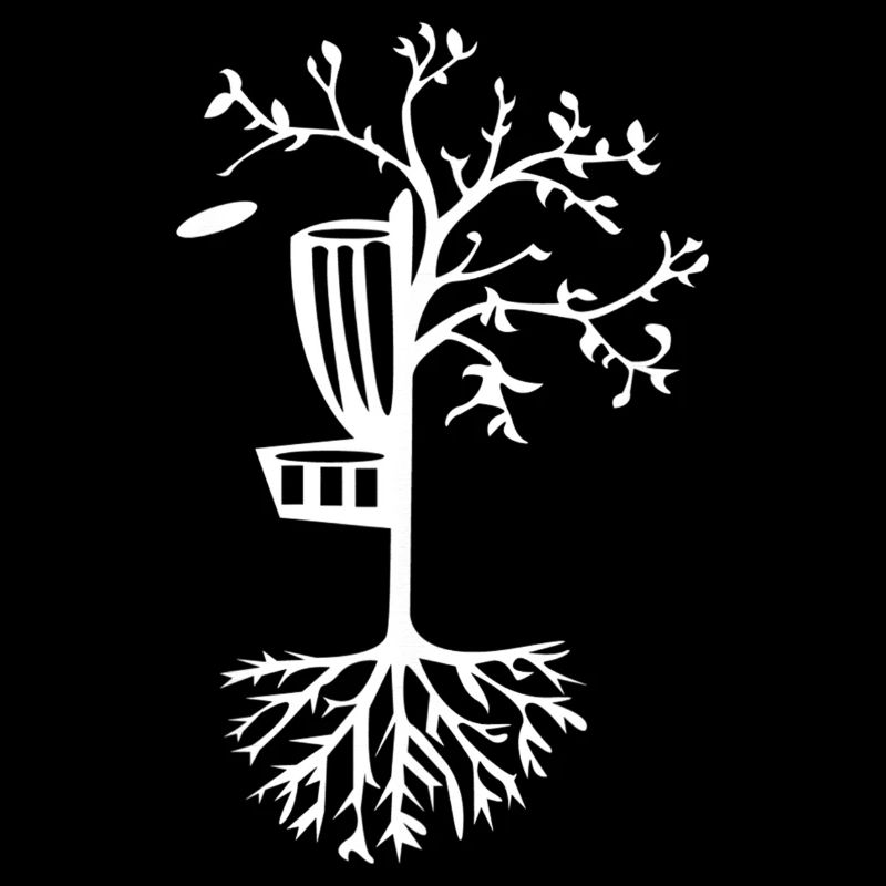Disc Golf Tree Frisbee Spielspieler