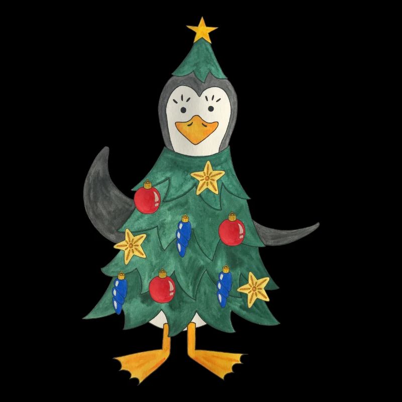Pingouin de Noël Arbre de Noël Pôle Sud