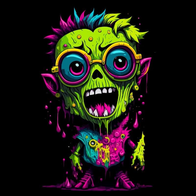 Zombie cool coloré