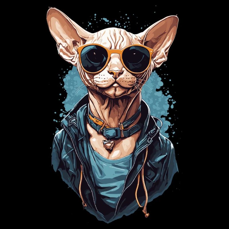 Cool Sphinx Cat Modern Cat Design