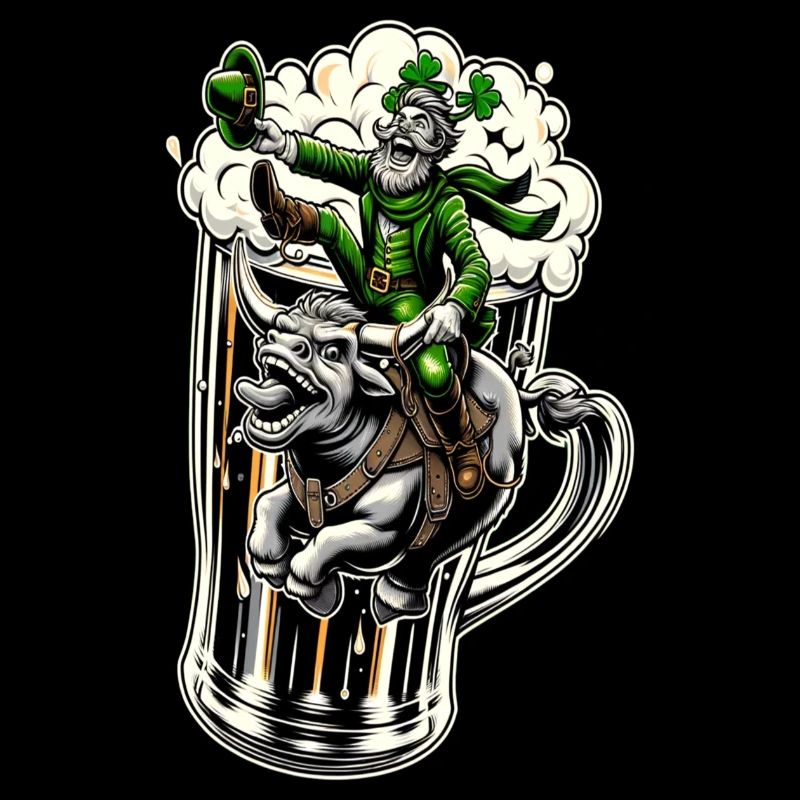 Riding Leprechaun (Irish Leprechaun)
