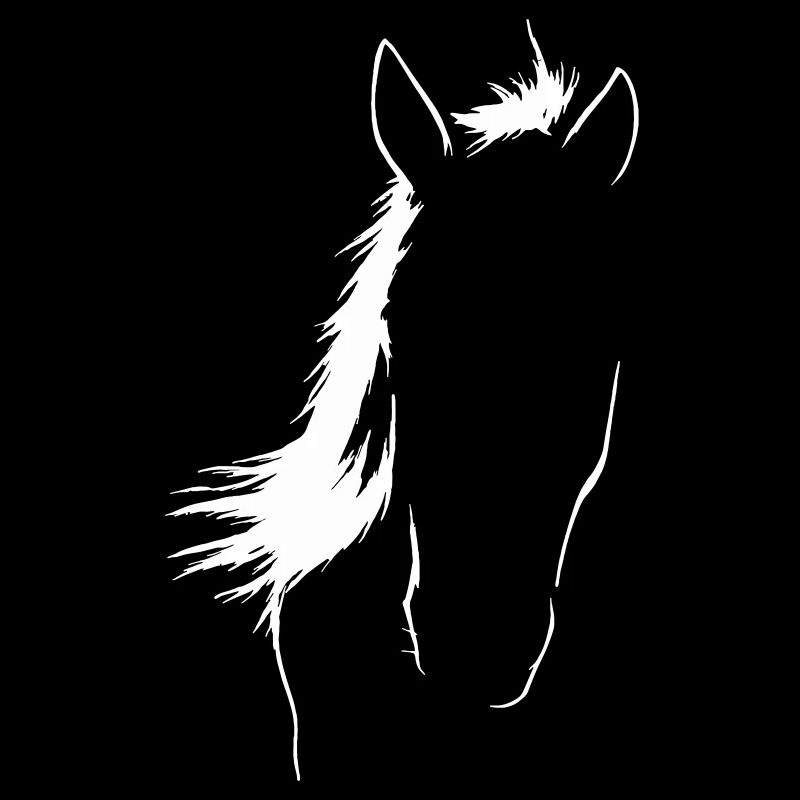 Elegante Pferdesilhouette Kunst