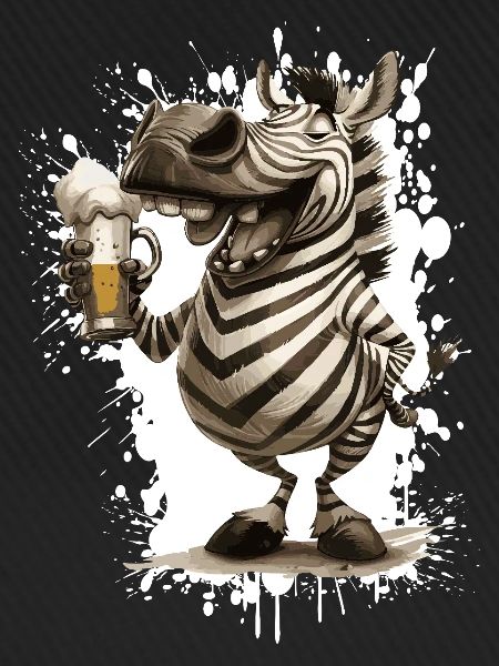 Zebra Beer Funny