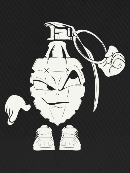 ' Design Grenade blanc