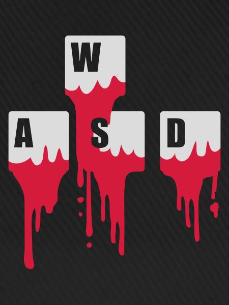 Computer Keyboard Keys WASD