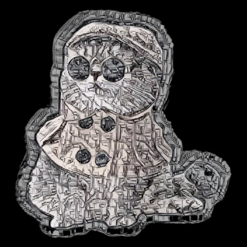 Detective spy cat with clothes elegant chic
