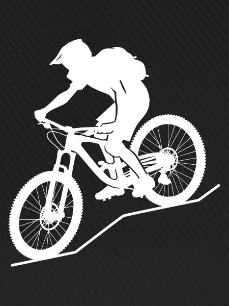 Dynamic mountain biker
