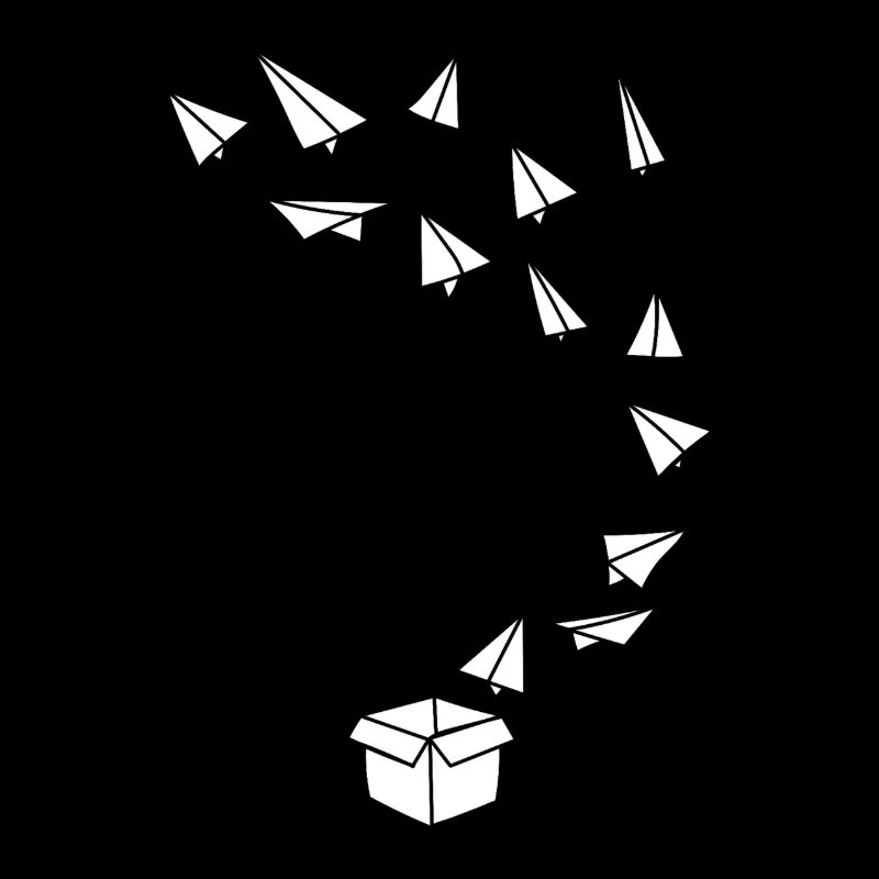 Papierflugzeug Papierflieger Box