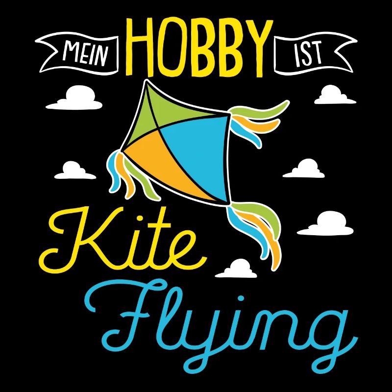 Drachen steigen Kite Flying mit Papa