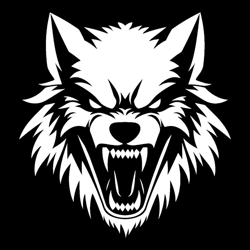 Wildes Wolfsgebrüll