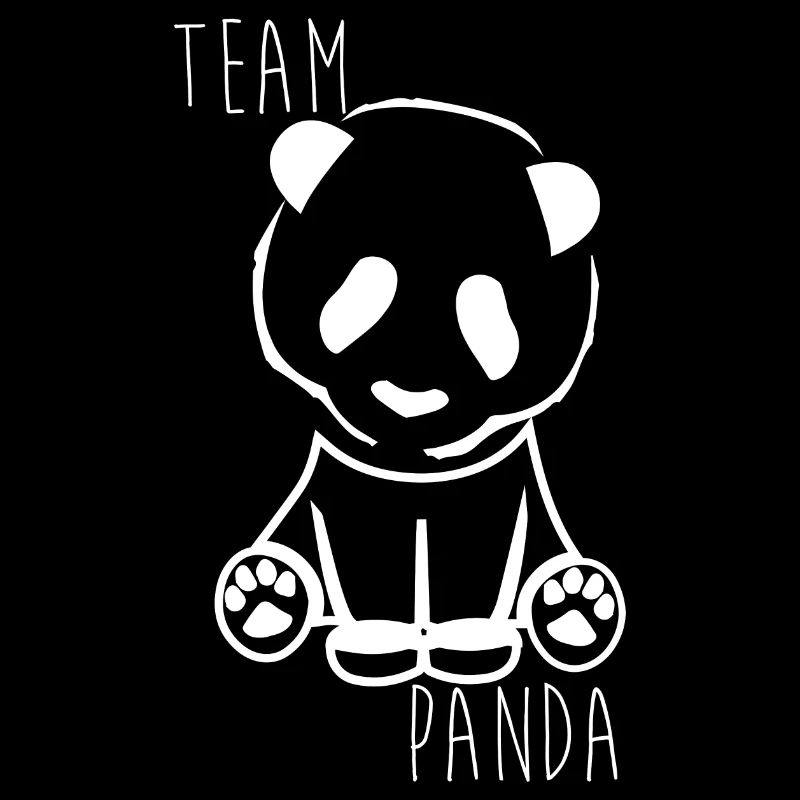 weißes Panda-Team