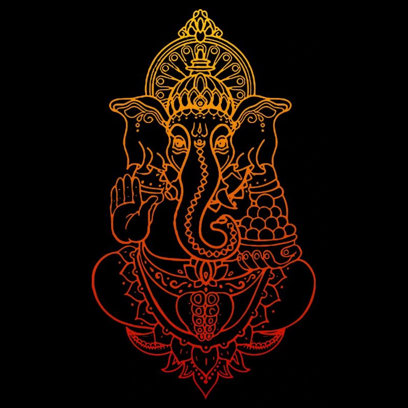 ganesha shiva inde om goa psy trance bouddha zen