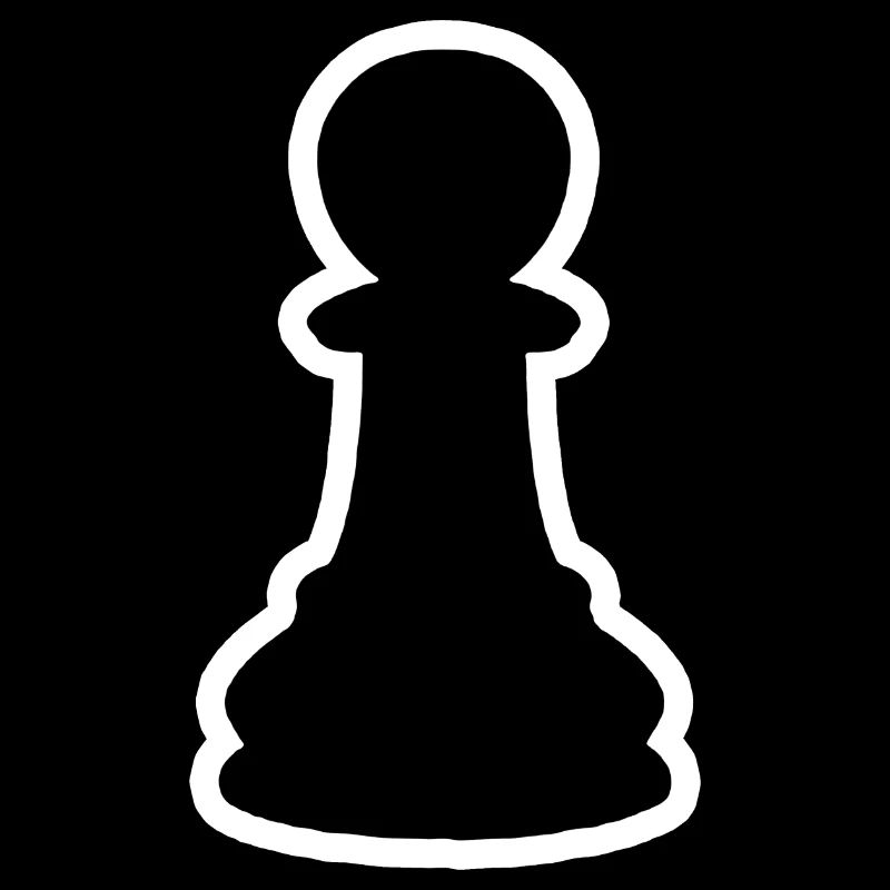 Schwarzer Bauer Schach Schachbauer Schachfigur
