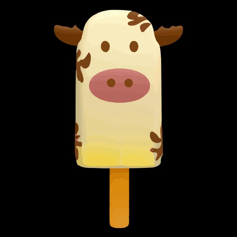 Glace de vache Popsicles amusantes comme une vache
