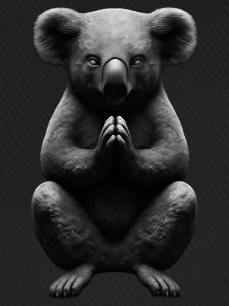 Praying Koala Buddha