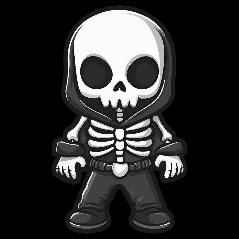 Skeleton Comic Halloween