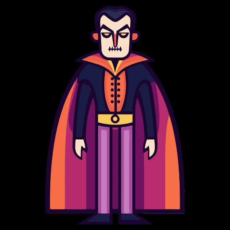 Vampire Halloween Symbol Comic