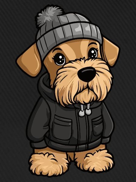 Airedale Terrier Dog Winter