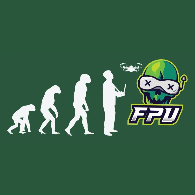 FPV Drohnen Evolution Geschenk Technik Roboter