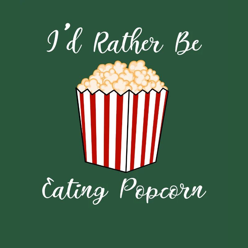 Manger du pop-corn ironique disant Popcorn Chef