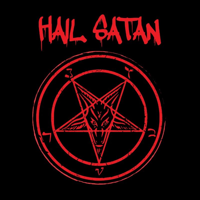 Sei gegrüßt Satan spruch Baphomet Teufel ziege