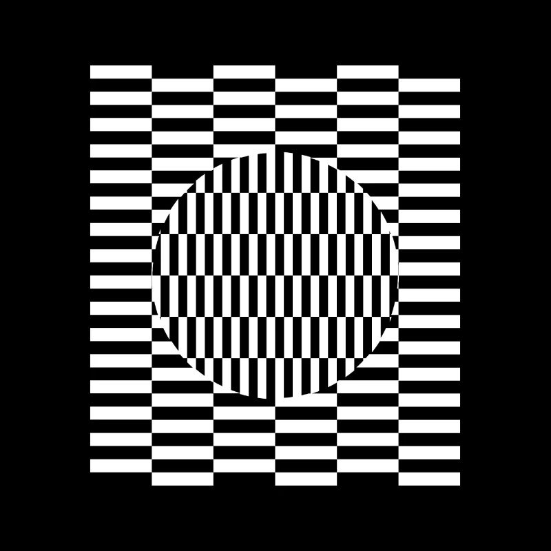 Imagination d'illusion de perception de grille visuelle