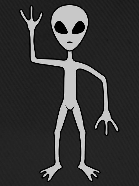 Science Fiction Alien beckons